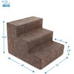 Show in main carousel: Best Pet Supplies Linen & Foam Cat & Dog Stairs, Brown, Small slide 2 of 5