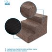 Show in main carousel: Best Pet Supplies Linen & Foam Cat & Dog Stairs, Brown, Small slide 3 of 5