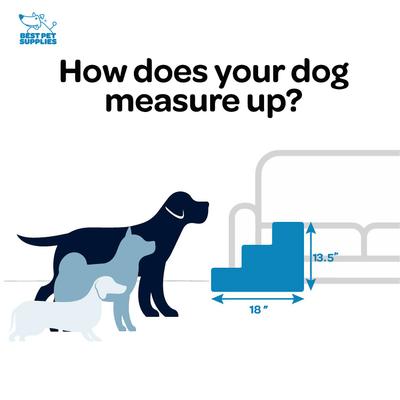 Show full view: Best Pet Supplies Linen & Foam Cat & Dog Stairs, Brown, Small slide 4 of 5