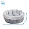 Show in main carousel: Best Pet Supplies Round Bolster Cat & Dog Bed, Light Gray, Large slide 3 of 6