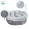 Show in main carousel: Best Pet Supplies Round Bolster Cat & Dog Bed, Light Gray, Large slide 4 of 6