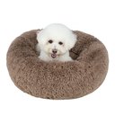 Best Pet Supplies Round Calming Bolster Dog & Cat Bed, Caramel, Medium