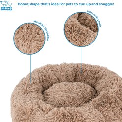 Best Pet Supplies Round Calming Bolster Dog & Cat Bed, Caramel, Small slide 2 of 6