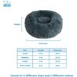 Show in main carousel: Best Pet Supplies Round Calming Bolster Dog & Cat Bed, Gray, X-Large slide 6 of 7