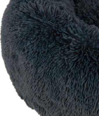 Show full view: Best Pet Supplies Round Calming Bolster Dog & Cat Bed, Gray, X-Large slide 3 of 7