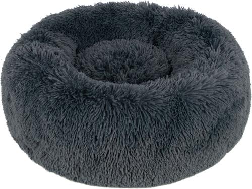 Show full view: Best Pet Supplies Round Calming Bolster Dog & Cat Bed, Gray, X-Large slide 2 of 7