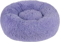 Best Pet Supplies Round Calming Bolster Dog & Cat Bed, Lavender, Small slide 2 of 6