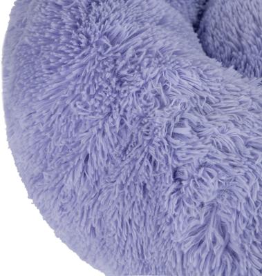 Show full view: Best Pet Supplies Round Calming Bolster Dog & Cat Bed, Lavender, Small slide 3 of 7