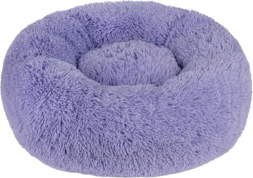 Show full view: Best Pet Supplies Round Calming Bolster Dog & Cat Bed, Lavender, X-Large slide 3 of 8
