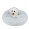 Show in main carousel: Best Pet Supplies Round Calming Bolster Dog & Cat Bed, Light Warm Gray, Small slide 1 of 7