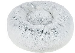 Best Pet Supplies Round Calming Bolster Dog & Cat Bed, Light Warm Gray, Small slide 2 of 6