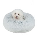 Best Pet Supplies Round Calming Bolster Dog & Cat Bed, Light Warm Gray, X-Large