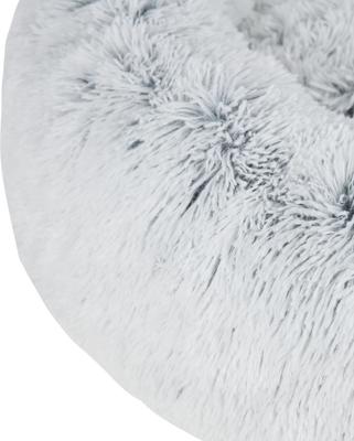 Show full view: Best Pet Supplies Round Calming Bolster Dog & Cat Bed, Light Warm Gray, X-Large slide 3 of 7