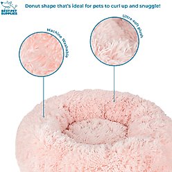 Best Pet Supplies Round Calming Bolster Dog & Cat Bed, Pink, Large slide 2 of 6