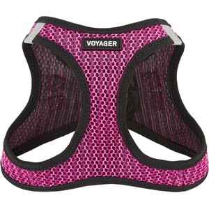 Best Pet Supplies Voyager All Season Mesh Dog Harness, Fuchsia, Small