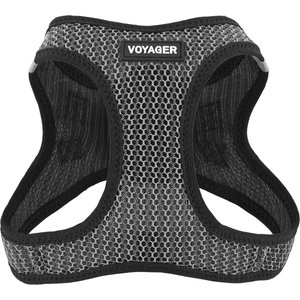 Best Pet Supplies Voyager All Season Mesh Dog Harness, Gray, Large