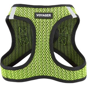 Best Pet Supplies Voyager All Season Mesh Dog Harness, Lime Green, Medium