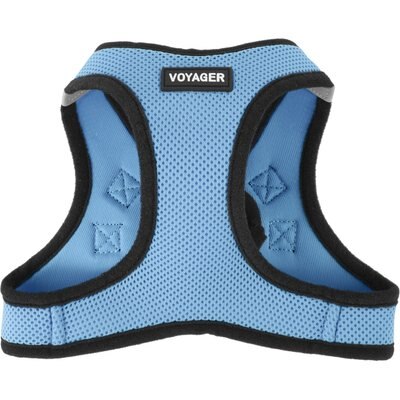 Best Pet Supplies Best Pet Supplies Voyager Black Trim Mesh Dog Harness, Baby Blue, Large