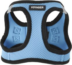 Best Pet Supplies Voyager Black Trim Mesh Dog Harness, Baby Blue, X-Small