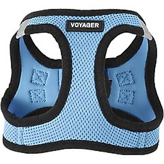 Best Pet Supplies Voyager Black Trim Mesh Dog Harness, Baby Blue, X-Small