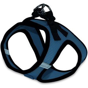 Best Pet Supplies Voyager Black Trim Mesh Dog Harness, Blue, Small