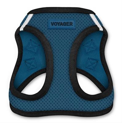 Show full view: Best Pet Supplies Voyager Black Trim Mesh Dog Harness, Blue, X-Small slide 3 of 12