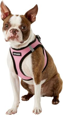 Show full view: Best Pet Supplies Voyager Black Trim Mesh Dog Harness, Pink, Medium slide 5 of 12