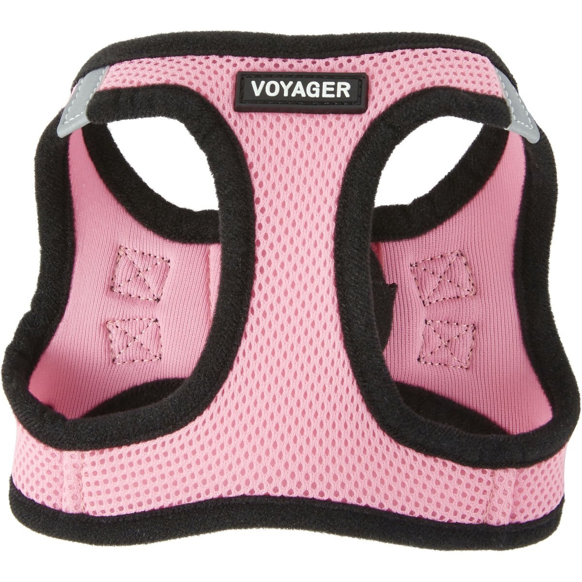 Best Pet Supplies Voyager Black Trim Mesh Dog Harness, Pink, X-Small
