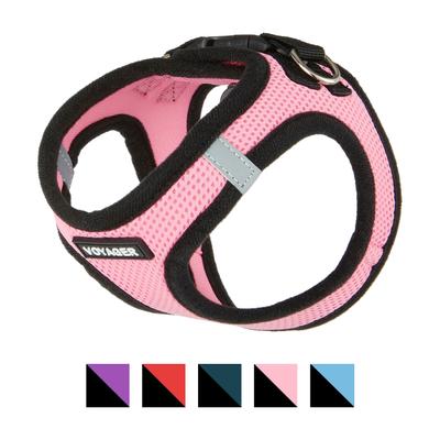 Show full view: Best Pet Supplies Voyager Black Trim Mesh Dog Harness, Pink, X-Small slide 3 of 12
