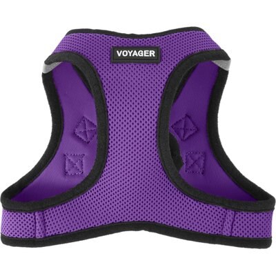 Best Pet Supplies Best Pet Supplies Voyager Black Trim Mesh Dog Harness, Purple, Large