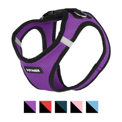Show full view: Best Pet Supplies Voyager Black Trim Mesh Dog Harness, Purple, Large slide 3 of 12