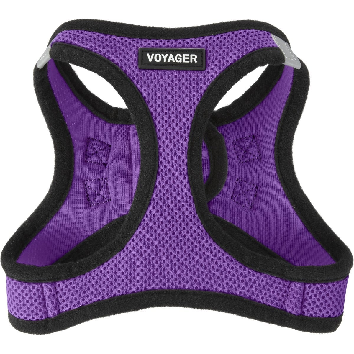 Best Pet Supplies Voyager Black Trim Mesh Dog Harness, Purple, Small