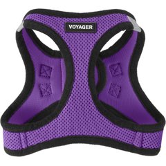 Best Pet Supplies Voyager Black Trim Mesh Dog Harness, Purple, Small