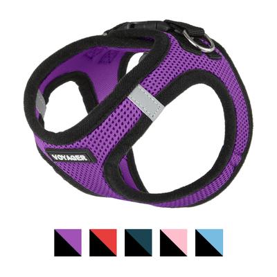 Show full view: Best Pet Supplies Voyager Black Trim Mesh Dog Harness, Purple, X-Small slide 3 of 12