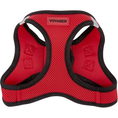 Best Pet Supplies Best Pet Supplies Voyager Black Trim Mesh Dog Harness, Red, Medium