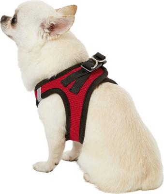 Show full view: Best Pet Supplies Voyager Black Trim Mesh Dog Harness, Red, X-Small slide 6 of 12
