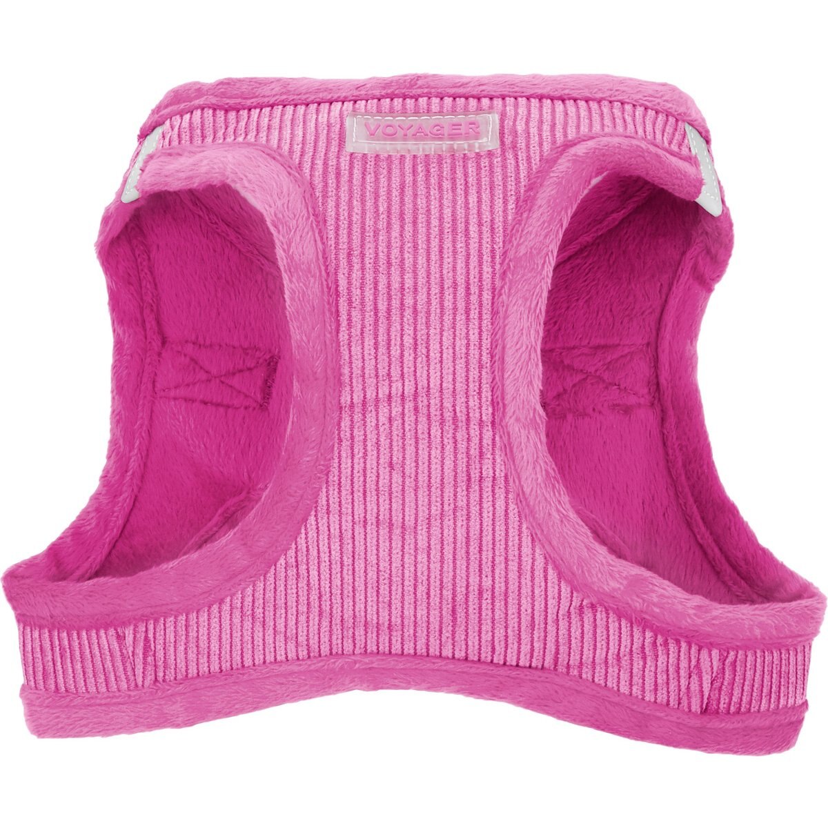 Best Pet Supplies Voyager Corduroy Dog Harness, Fuchsia, Large