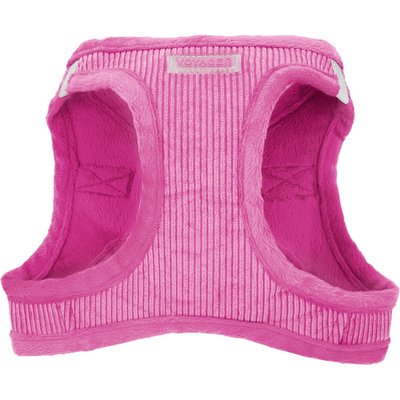Best Pet Supplies Best Pet Supplies Voyager Corduroy Dog Harness, Fuchsia, Large