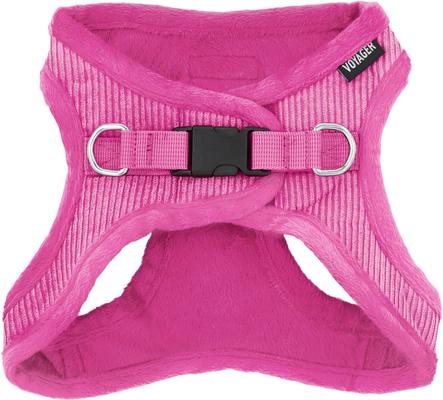 Show full view: Best Pet Supplies Voyager Corduroy Dog Harness, Fuchsia, Large slide 2 of 11