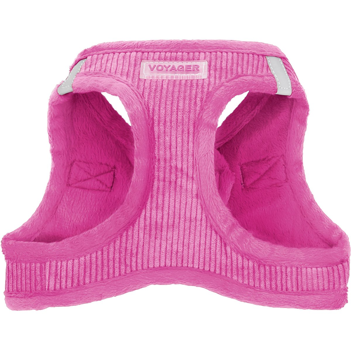 Best Pet Supplies Voyager Corduroy Dog Harness, Fuchsia, Medium