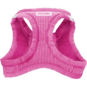 Best Pet Supplies Voyager Corduroy Dog Harness, Fuchsia, Small
