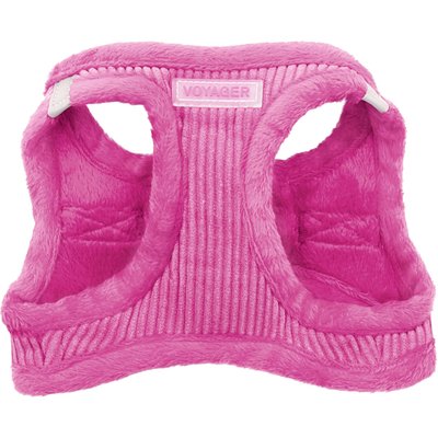 Best Pet Supplies Best Pet Supplies Voyager Corduroy Dog Harness, Fuchsia, X-Small