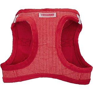 Best Pet Supplies Voyager Corduroy Dog Harness, Red, Large