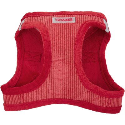 Best Pet Supplies Best Pet Supplies Voyager Corduroy Dog Harness, Red, Large