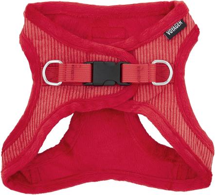 Show full view: Best Pet Supplies Voyager Corduroy Dog Harness, Red, Large slide 2 of 11