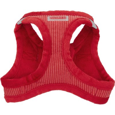 Best Pet Supplies Best Pet Supplies Voyager Corduroy Dog Harness, Red, Small