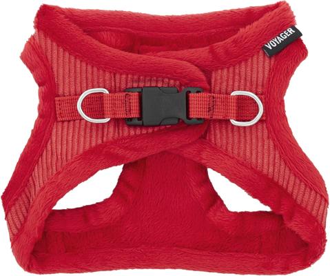 Show full view: Best Pet Supplies Voyager Corduroy Dog Harness, Red, Small slide 2 of 11