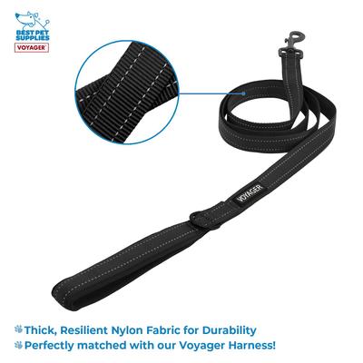 Show full view: Best Pet Supplies Voyager Dual Attachment Outdoor Dog Harness & Leash Bundle, Black, X-Small slide 3 of 7