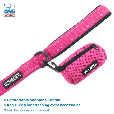 Show full view: Best Pet Supplies Voyager Dual Attachment Outdoor Dog Harness & Leash Bundle, Fuchsia, X-Small slide 5 of 7