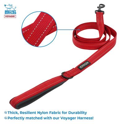 Show full view: Best Pet Supplies Voyager Dual Attachment Outdoor Dog Harness & Leash Bundle, Red, Small slide 4 of 8